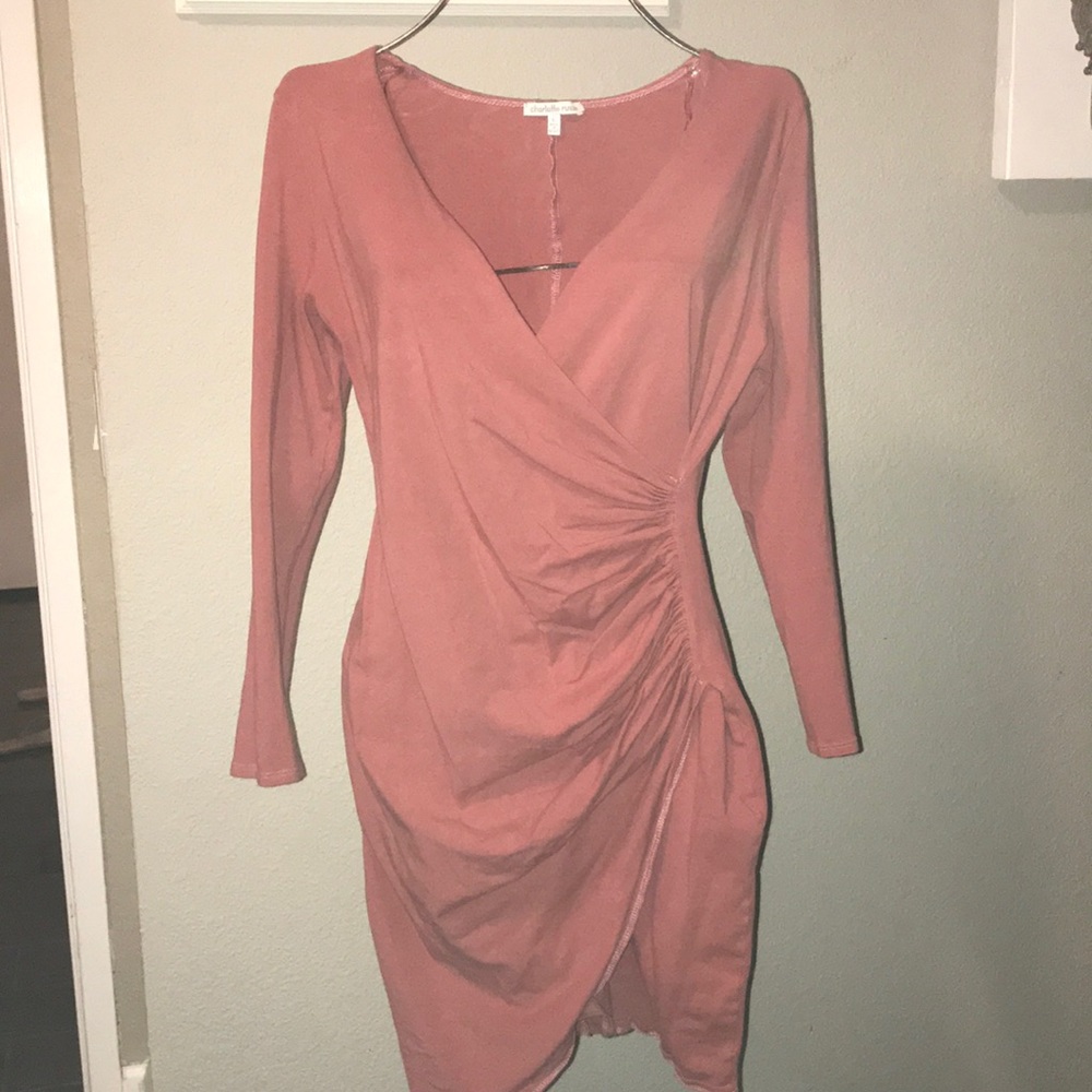Deep pink dress